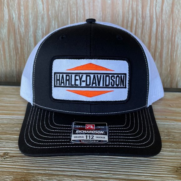 Harley Davidson Motorcycles Patch Hat - Richardson 112 - Picture 2 of 8